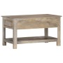 Mesa de centro de madera maciza de mango 82x52x47 cm en Mesas de centro | Comprar online en Foru.es