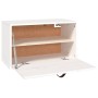 Armario de pared de madera maciza de pino blanco 60x30x35 cm de vidaXL, Estantes y estanterías - Ref: Foro24-818351, Precio: ...