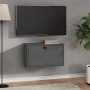 Armario de pared de madera maciza de pino gris 60x30x35 cm de vidaXL, Estantes y estanterías - Ref: Foro24-818352, Precio: 57...