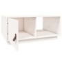 Mesa de centro de madera maciza de pino blanco 80x50x35,5 cm de vidaXL, Mesas de centro - Ref: Foro24-818261, Precio: 60,75 €...
