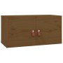 Armarios de pared 2 uds madera pino marrón miel 60x30x30 cm de vidaXL, Estantes y estanterías - Ref: Foro24-818372, Precio: 9...