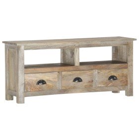 Mueble de TV de madera maciza de mango 110x30x50 cm en Muebles TV | Comprar online en Foru.es