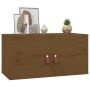 Armarios de pared 2 uds madera pino marrón miel 60x30x30 cm de vidaXL, Estantes y estanterías - Ref: Foro24-818372, Precio: 9...