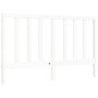 Estructura de cama con cabecero madera maciza blanco 160x200 cm de vidaXL, Camas y somieres - Ref: Foro24-3193802, Precio: 14...