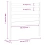 Cabecero de cama madera maciza de pino 96x4x100 cm de vidaXL, Cabeceros y pies de cama - Ref: Foro24-818400, Precio: 21,44 €,...