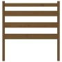 Cabecero de cama madera maciza de pino marrón miel 96x4x100 cm de vidaXL, Cabeceros y pies de cama - Ref: Foro24-818403, Prec...