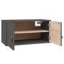 Armario de pared de madera maciza de pino gris 60x30x30 cm de vidaXL, Estantes y estanterías - Ref: Foro24-818369, Precio: 55...