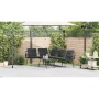 Conjunto de sofás de jardín 2 pcs Negro ratán sintético en Sofás de exterior | Comprar online en Foru.es
