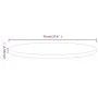 Solid pine wood table top surface Ø70x2.5 cm by vidaXL, Table tops - Ref: Foro24-813648, Price: 51,23 €, Discount: %