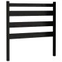 Solid black pine wood bed headboard 106x4x100 cm by vidaXL, Headboards and footboards - Ref: Foro24-818409, Price: 23,91 €, D...