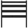 Solid black pine wood bed headboard 106x4x100 cm by vidaXL, Headboards and footboards - Ref: Foro24-818409, Price: 23,91 €, D...