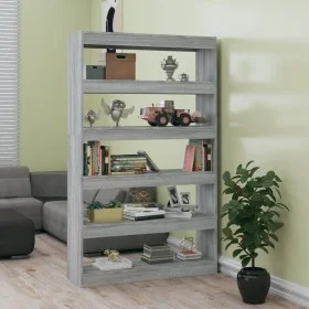 Estantería/divisor espacios gris Sonoma 100x30x166 cm de vidaXL, Librerías y estanterías - Ref: Foro24-813639, Precio: 78,25 ...