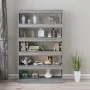 Estantería/divisor espacios gris Sonoma 100x30x166 cm de vidaXL, Librerías y estanterías - Ref: Foro24-813639, Precio: 78,25 ...