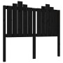 Cabecero de cama madera maciza de pino negro 126x4x110 cm de vidaXL, Cabeceros y pies de cama - Ref: Foro24-818464, Precio: 3...