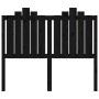 Cabecero de cama madera maciza de pino negro 126x4x110 cm de vidaXL, Cabeceros y pies de cama - Ref: Foro24-818464, Precio: 3...
