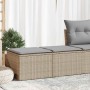 Set sofás jardín y cojines 2 pzas ratán sintético acacia beige en Conjuntos de jardín | Comprar online en Foru.es