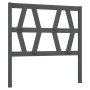 Cabecero de cama madera maciza de pino gris 106x4x100 cm de vidaXL, Cabeceros y pies de cama - Ref: Foro24-818607, Precio: 36...