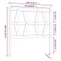 Cabecero de cama madera maciza de pino gris 106x4x100 cm de vidaXL, Cabeceros y pies de cama - Ref: Foro24-818607, Precio: 36...