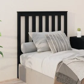 Cabecero de cama madera maciza de pino negro 96x6x101 cm de vidaXL, Cabeceros y pies de cama - Ref: Foro24-818504, Precio: 28...