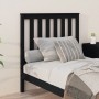 Cabecero de cama madera maciza de pino negro 96x6x101 cm de vidaXL, Cabeceros y pies de cama - Ref: Foro24-818504, Precio: 28...