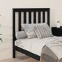 Cabecero de cama madera maciza de pino negro 96x6x101 cm de vidaXL, Cabeceros y pies de cama - Ref: Foro24-818504, Precio: 28...