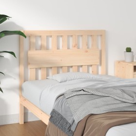 Cabecero de cama madera maciza de pino 105,5x4x100 cm de vidaXL, Cabeceros y pies de cama - Ref: Foro24-818555, Precio: 44,82...