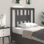 Solid gray pine wood headboard 81x4x100 cm by vidaXL, Headboards and footboards - Ref: Foro24-818647, Price: 23,23 €, Discoun...