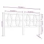 Honey brown solid pine wood bed headboard 206x4x100 cm by vidaXL, Headboards and footboards - Ref: Foro24-818643, Price: 36,9...