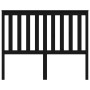 Cabecero de cama madera maciza de pino negro 146x6x101 cm de vidaXL, Cabeceros y pies de cama - Ref: Foro24-818524, Precio: 4...
