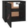 Armario de pared madera maciza de pino negro 31,5x30x30 cm de vidaXL, Estantes y estanterías - Ref: Foro24-818363, Precio: 38...