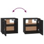 Armario de pared madera maciza de pino negro 31,5x30x30 cm de vidaXL, Estantes y estanterías - Ref: Foro24-818363, Precio: 38...