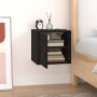 Armario de pared madera maciza de pino negro 31,5x30x30 cm de vidaXL, Estantes y estanterías - Ref: Foro24-818363, Precio: 38...