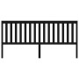 Cabecero de cama madera maciza de pino negro 206x6x101 cm de vidaXL, Cabeceros y pies de cama - Ref: Foro24-818544, Precio: 4...
