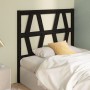 Cabecero de cama madera maciza de pino negro 81x4x100 cm de vidaXL, Cabeceros y pies de cama - Ref: Foro24-818599, Precio: 23...