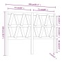 Cabecero de cama madera maciza de pino gris 156x4x100 cm de vidaXL, Cabeceros y pies de cama - Ref: Foro24-818627, Precio: 57...