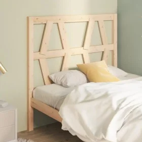 Solid pine wood bed headboard 81x4x100 cm by vidaXL, Headboards and footboards - Ref: Foro24-818595, Price: 29,05 €, Discount: %