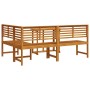 Conjunto de Bancos de Jardín 3 pcs Marrón en Bancos de jardín | Comprar online en Foru.es