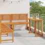 Conjunto de Bancos de Jardín 4 pcs Marrón en Bancos de jardín | Comprar online en Foru.es
