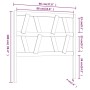 Cabecero de cama madera maciza de pino marrón miel 96x4x100 cm de vidaXL, Cabeceros y pies de cama - Ref: Foro24-818603, Prec...
