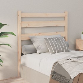 Cabecero de cama madera maciza de pino 106x4x100 cm de vidaXL, Cabeceros y pies de cama - Ref: Foro24-818405, Precio: 38,27 €...