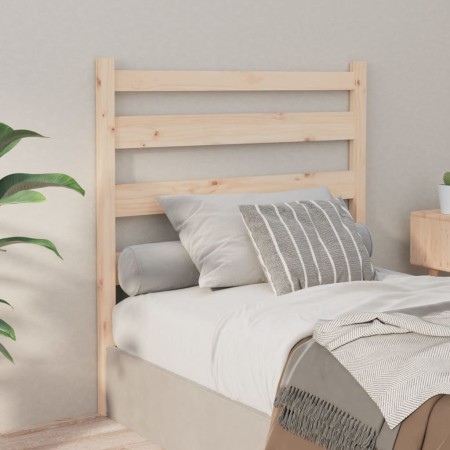 Cabecero de cama madera maciza de pino 106x4x100 cm de vidaXL, Cabeceros y pies de cama - Ref: Foro24-818405, Precio: 38,27 €...
