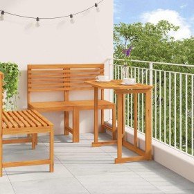 Juego Bistro de Jardín 3 pcs Marrón Madera de Acacia Sólida en Mesas de jardín | Comprar online en Foru.es