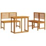 Juego Bistro de Jardín 3 pcs Marrón Madera de Acacia Sólida en Mesas de jardín | Comprar online en Foru.es