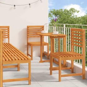 Juego Bistro de Jardín 6 pcs Marrón Madera de Acacia Sólida en Mesas de jardín | Comprar online en Foru.es