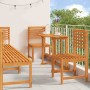Juego Bistro de Jardín 6 pcs Marrón Madera de Acacia Sólida en Mesas de jardín | Comprar online en Foru.es
