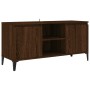 Mueble de TV con patas de metal marrón roble 103,5x35x50 cm de vidaXL, Muebles TV - Ref: Foro24-813163, Precio: 69,49 €, Desc...