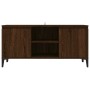 Mueble de TV con patas de metal marrón roble 103,5x35x50 cm de vidaXL, Muebles TV - Ref: Foro24-813163, Precio: 69,49 €, Desc...