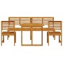 Juego Bistro de Jardín 5 pcs Marrón Madera de Acacia Sólida en Mesas de jardín | Comprar online en Foru.es