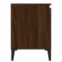 Mueble de TV con patas de metal marrón roble 103,5x35x50 cm de vidaXL, Muebles TV - Ref: Foro24-813163, Precio: 69,49 €, Desc...