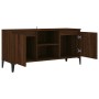 Mueble de TV con patas de metal marrón roble 103,5x35x50 cm de vidaXL, Muebles TV - Ref: Foro24-813163, Precio: 69,49 €, Desc...